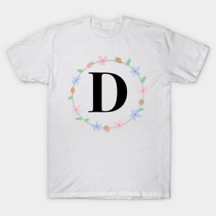 “ D” initial T-Shirt